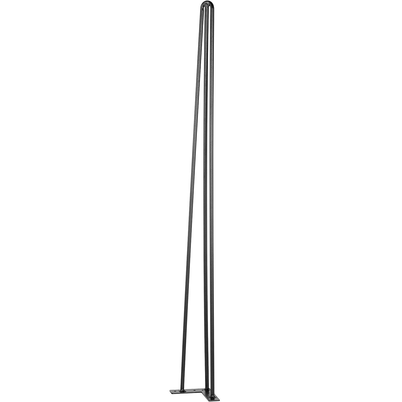 VEVOR Hairpin Table Legs 34 inch Black Set of 4 Desk Legs Each 220lbs Capacity Hairpin Desk Legs 3 Rods for Bench Desk Dining End Table Chairs Carbon Steel DIY Table Legs Heavy Duty Furniture Legs