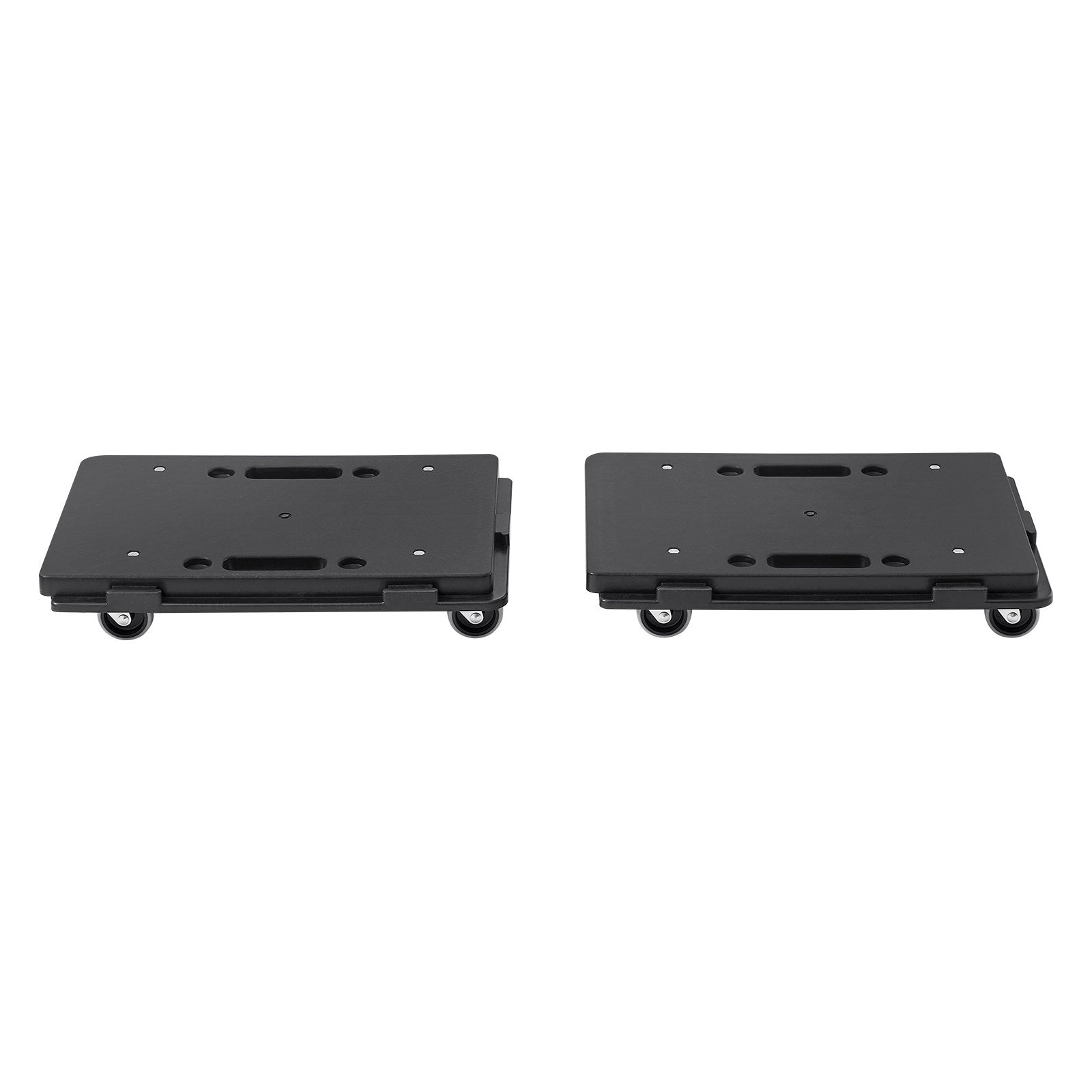 VEVOR Furniture Dolly, 500 lbs Capacity Each Count, Furniture Mover with Wheels, Portable Moving Rollers 4 Wheels Heavy Duty, Small Flat Dolly Cart with Interlocking for Heavy Furniture, 2 Pack, Black