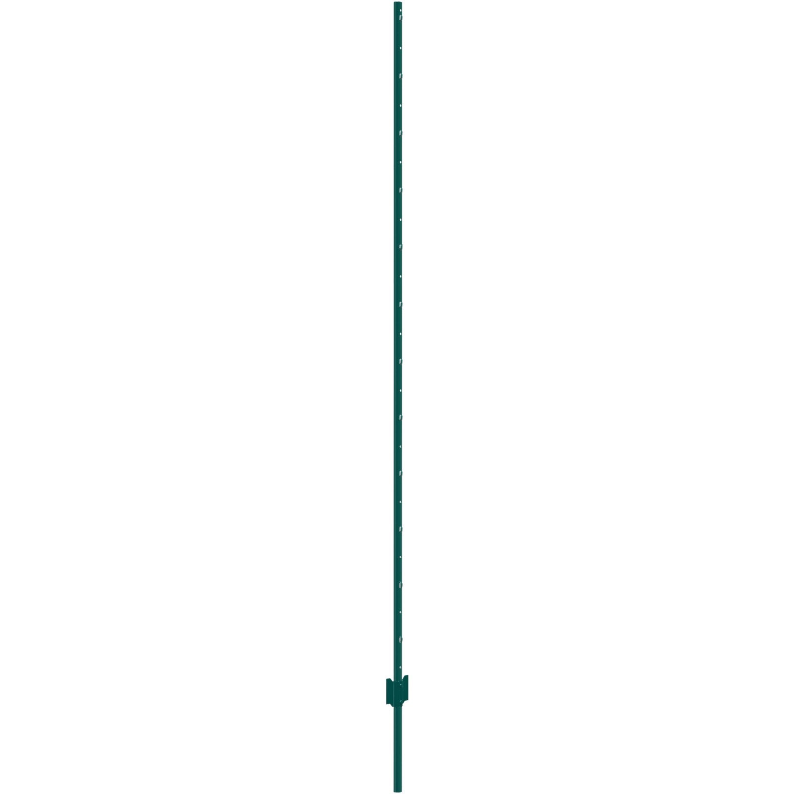 VEVOR 7 Feet Fence Post, 10 Pack U-Channel Heavy Duty Metal Fence Posts, Sturdy Steel Fence Stakes for Garden Yard, Lawn, Farms and Outdoor Wire Fencing, Green