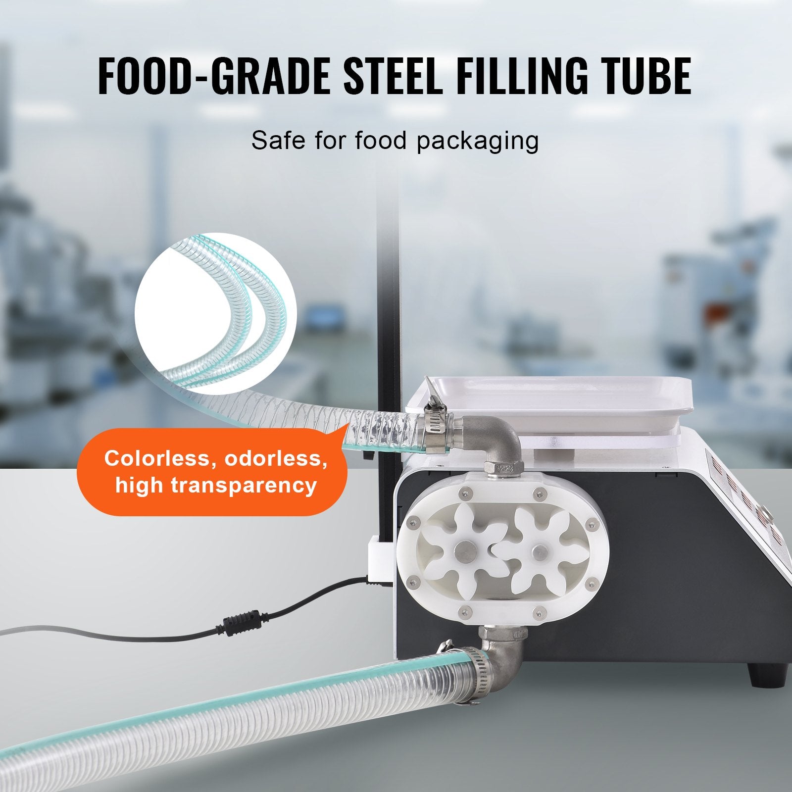 VEVOR Liquid Filling Machine, 50-5000 g Weighing Capacity, Automatic Bottle Filler Machine Bottling Machine Gear Pump Digital Control for Honey, Oil, Wine, Detergent, Viscous Liquids Single Nozzle