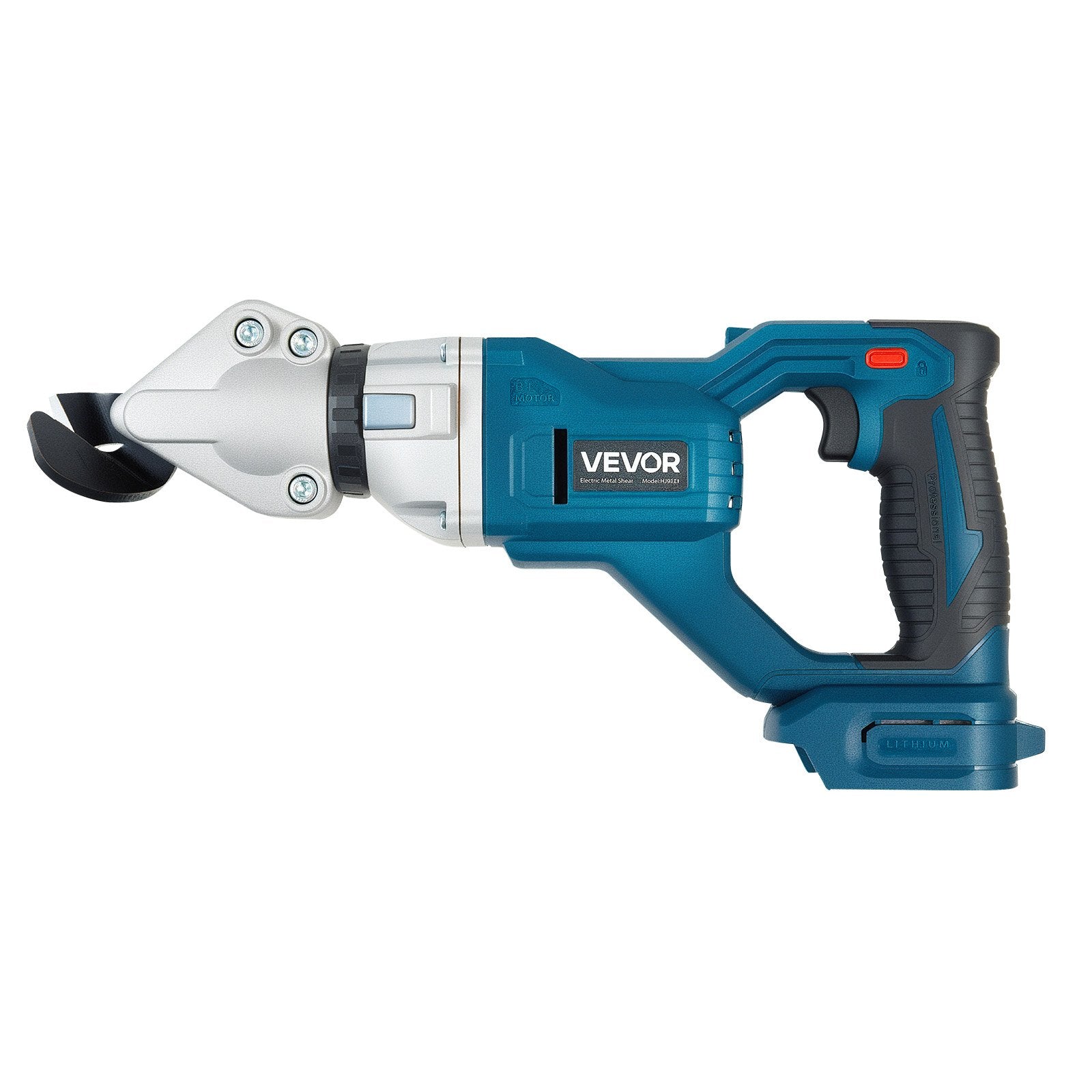 VEVOR Metal Shear, Sheet Metal Cutter Cordless with 360-Degree Pivoting Head, Double Blades, 25000 RPM Speed, Cuts 18 GA Galvanized Steel, 20 GA Stainless Steel, Aluminum Plate, Plastic, Cardboard