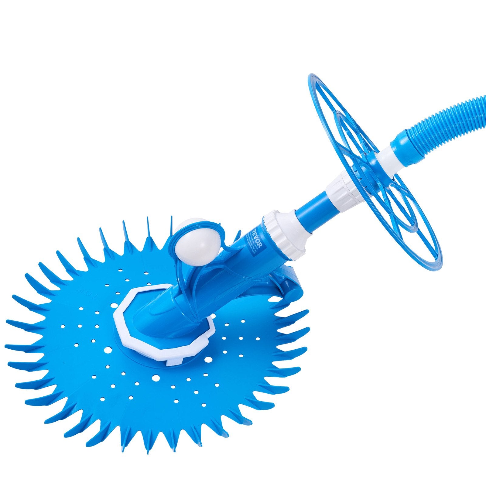 VEVOR Suction Pool Cleaner, Automatic Pool Vacuum Cleaner, Suction Side Automatic Pool Cleaner, Suction Vacuum Pool Sweeper with 12 Hoses, for In-ground and Above-ground Pool Up to 609.6 x 1066.8 cm