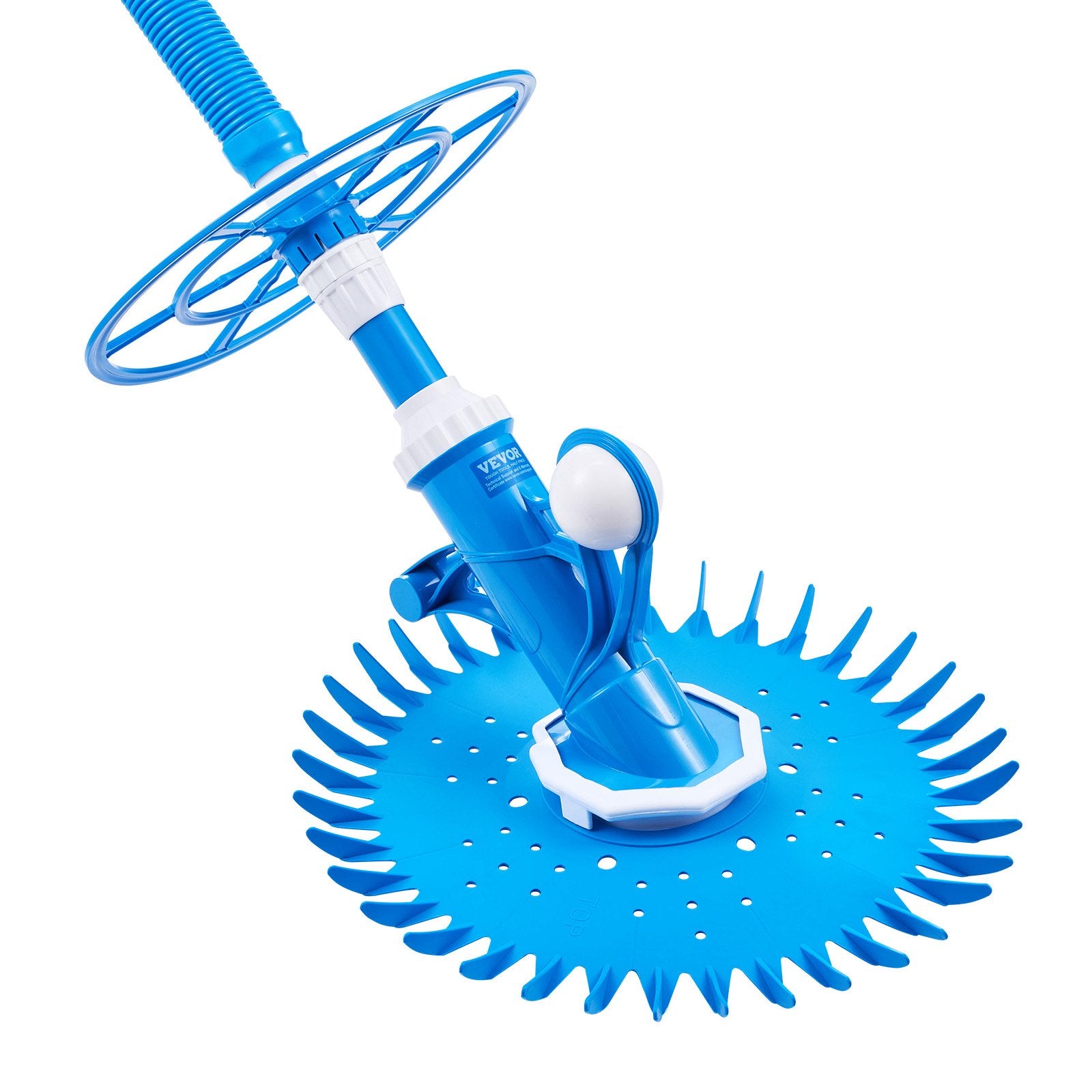 VEVOR Suction Pool Cleaner, Automatic Pool Vacuum Cleaner, Suction Side Automatic Pool Cleaner, Suction Vacuum Pool Sweeper with 12 Hoses, for In-ground and Above-ground Pool Up to 609.6 x 1066.8 cm
