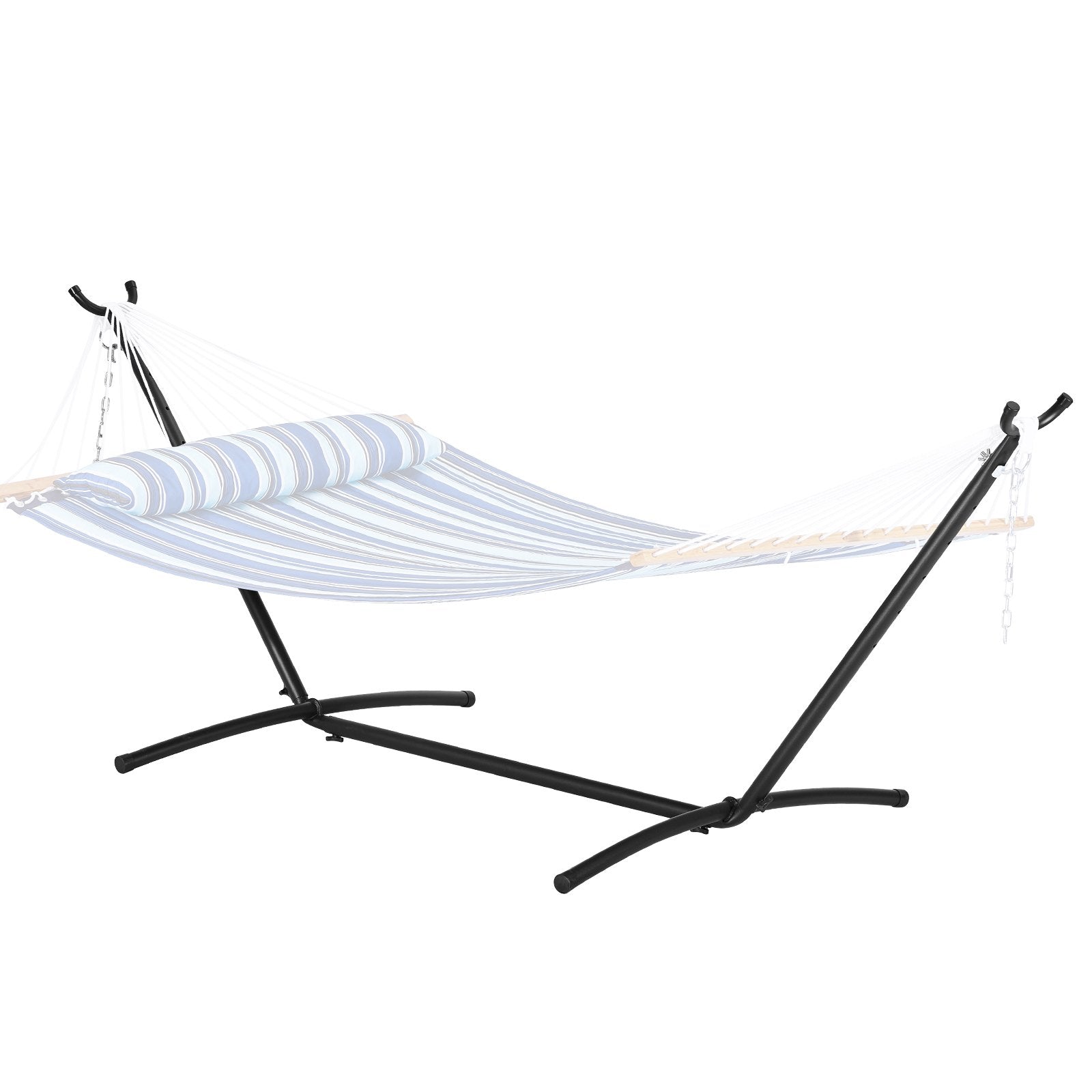 VEVOR Portable Hammock Stand, 450lbs Capacity Steel Hammock Stand for 2 Person, Heavy Duty Adjustable Hooks Hammock Frame Fits 10-13 ft Hammocks, Space Saving with Carrying Bag for Outdoor or Indoor