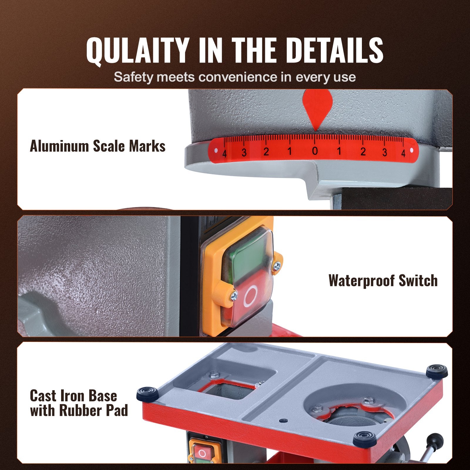 VEVOR Circular Saw Blade Sharpener, 370W Saw Blade Grinding with Water Injection, Water Injection Circular Saw Blade Sharpening & 6 Saw Centerings, 5-inch Grinding Wheel for Carbide Tipped Saw Blades