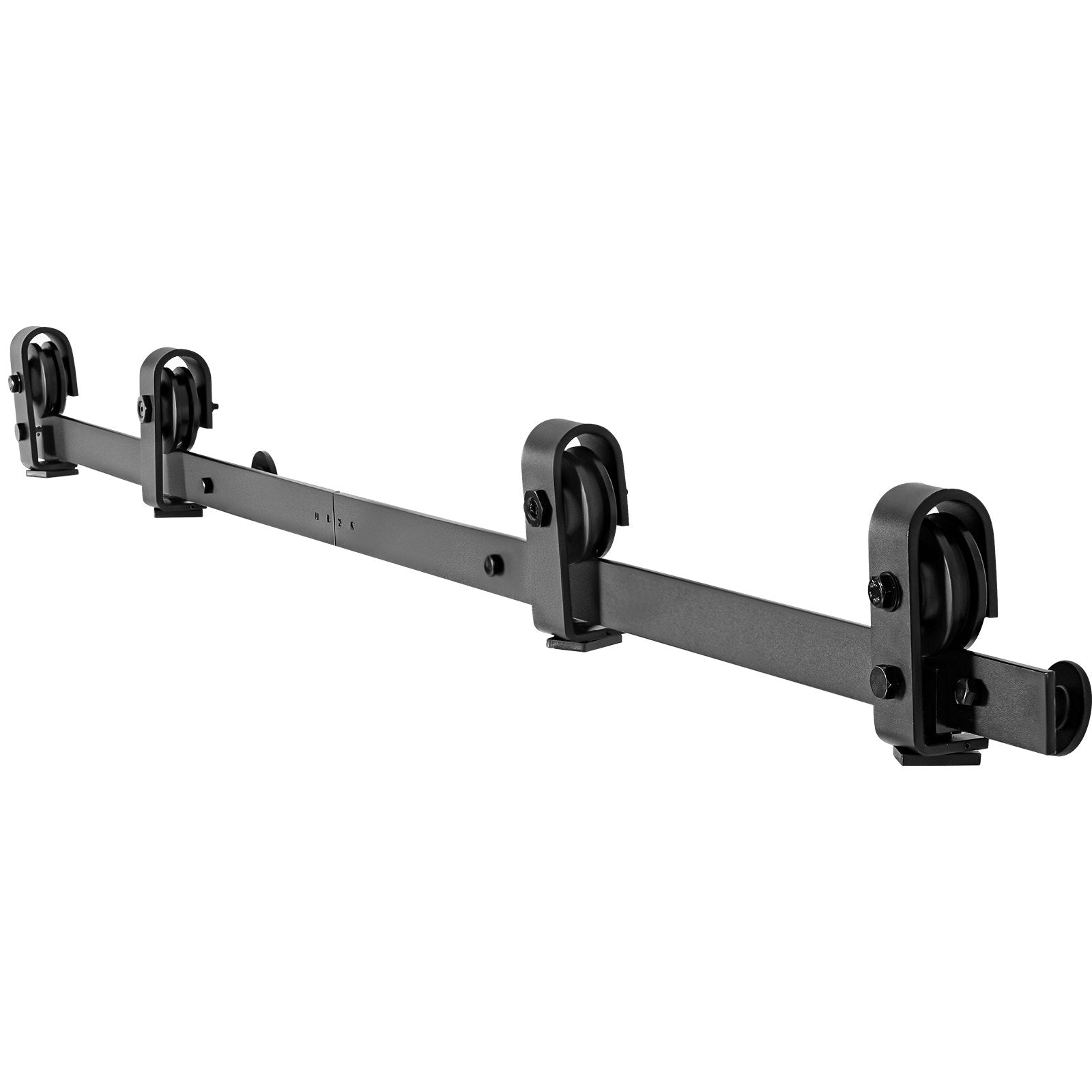 VEVOR Bi-Folding Sliding Barn Door Hardware Track Kit, 64" Top Mount Track Kit, Slide Smoothly & Quietly, Heavy Duty, Easy to Install, Suitable for Four 15" Closet Pantry Laundry Doors Not Included