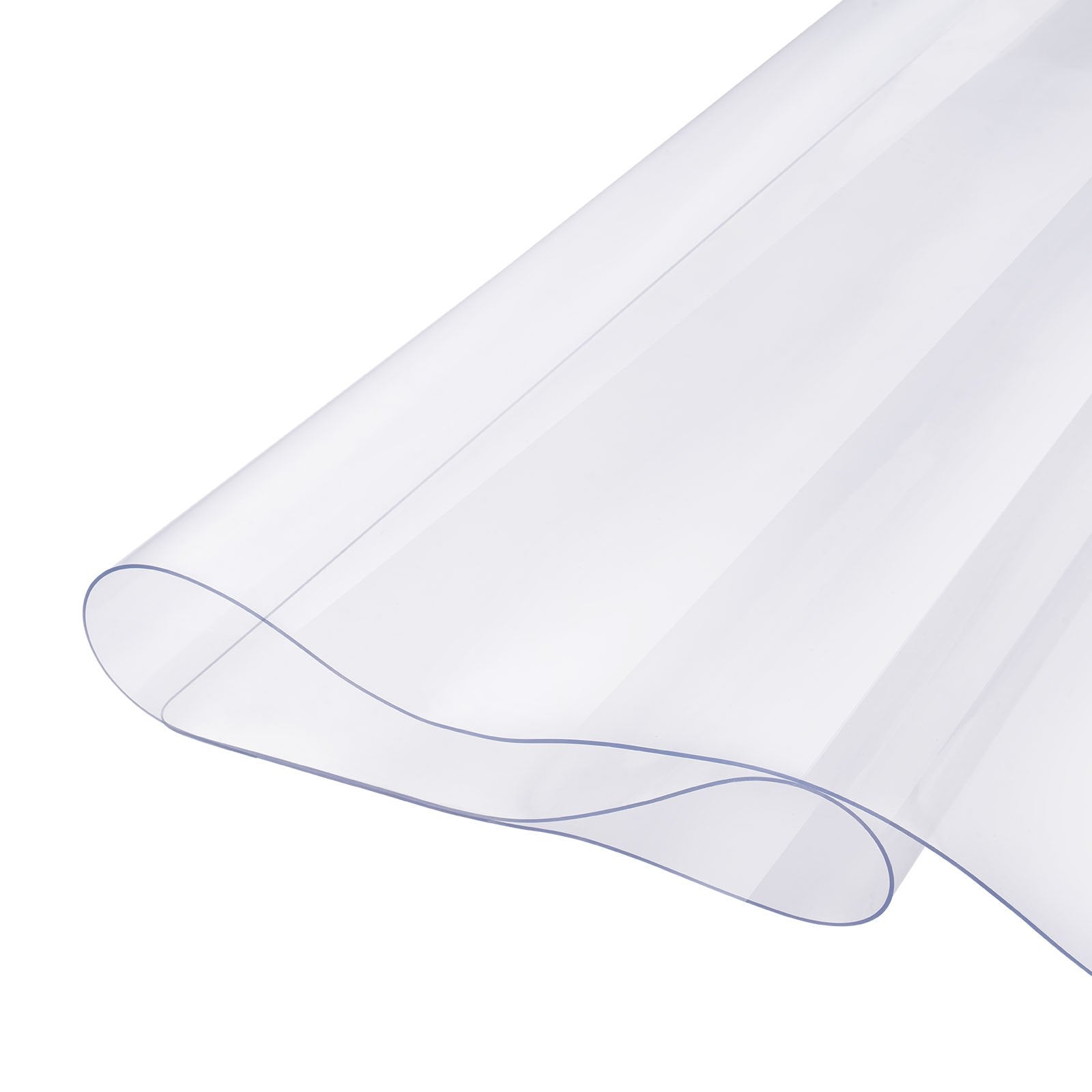 VEVOR Plastic Table Cover, 54 x 54 Inch 1.5 mm Thick Clear Table Protector, Square PVC Desk Mat, Waterproof & Easy Cleaning Desk Pad Tablecloth, for Office Dresser Dining Room Table Night Stand