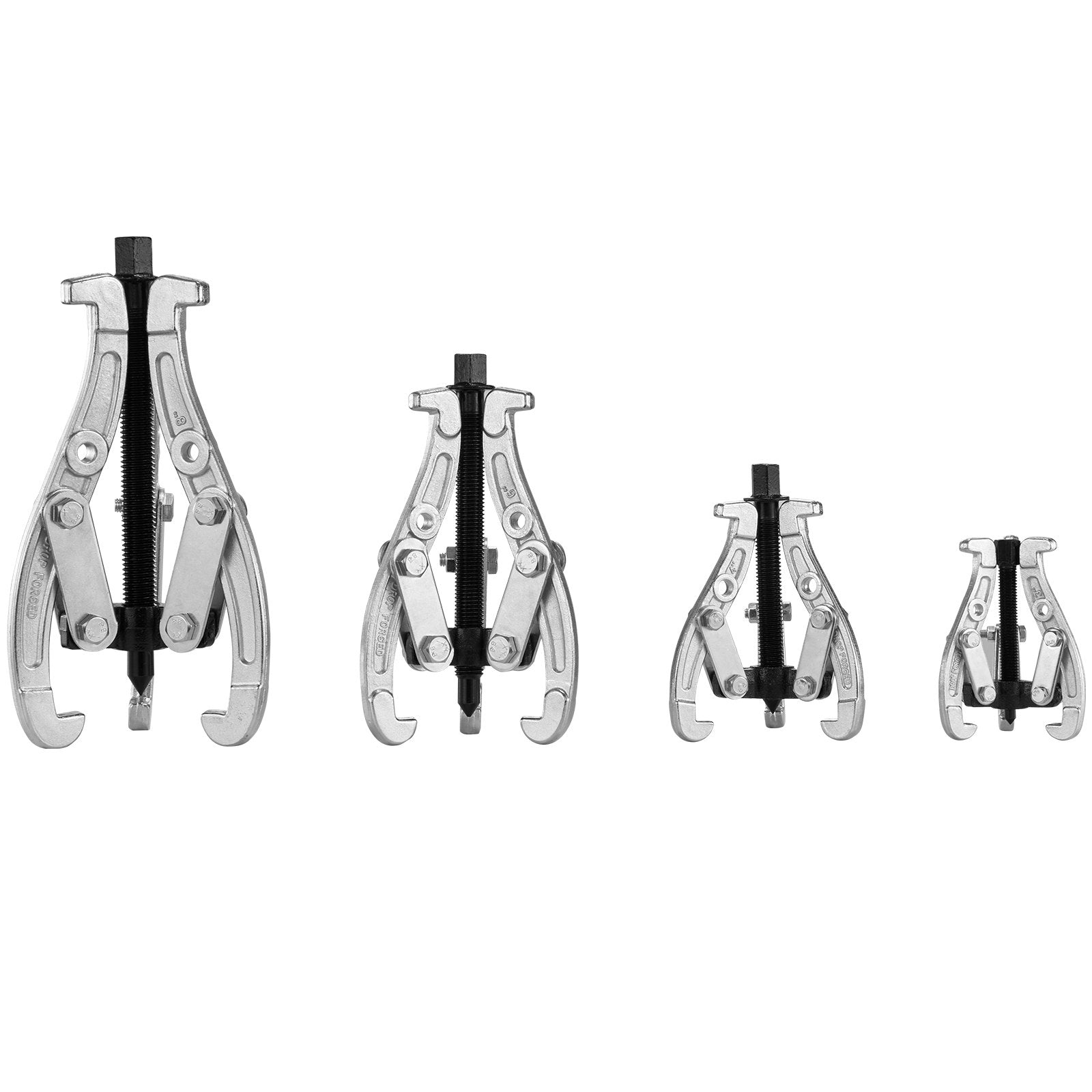 VEVOR Gear Puller Set 3" 4" 6" 8" 3-Jaw Bearing Puller Wheel Gear Pulley 4 PCS