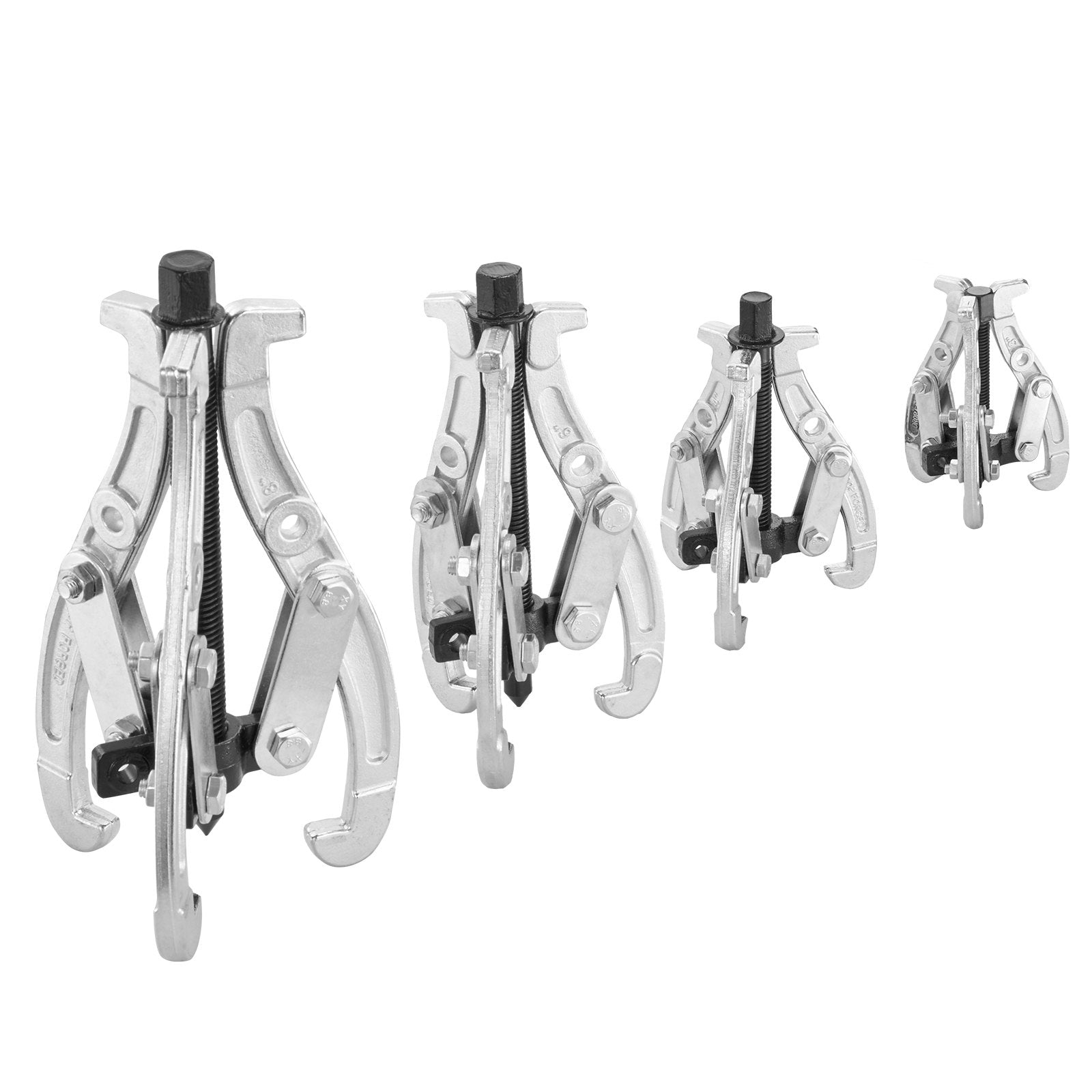 VEVOR Gear Puller Set 3" 4" 6" 8" 3-Jaw Bearing Puller Wheel Gear Pulley 4 PCS