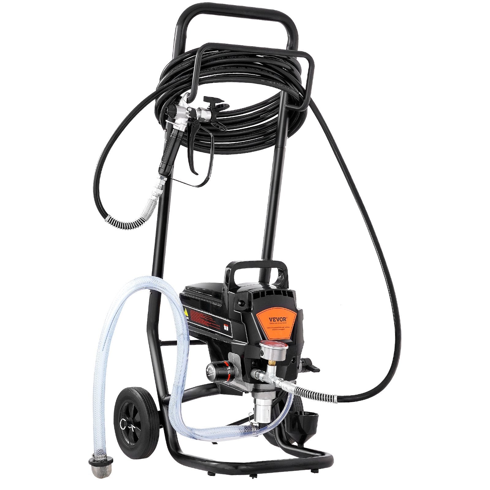 VEVOR Stand Airless Paint Sprayer, 950W 3000PSI High Efficiency Electric Airless Sprayer With Cart, Fine And Even Painting Effect, Paint Sprayers for Home Interior and Exterior Furniture and Fences