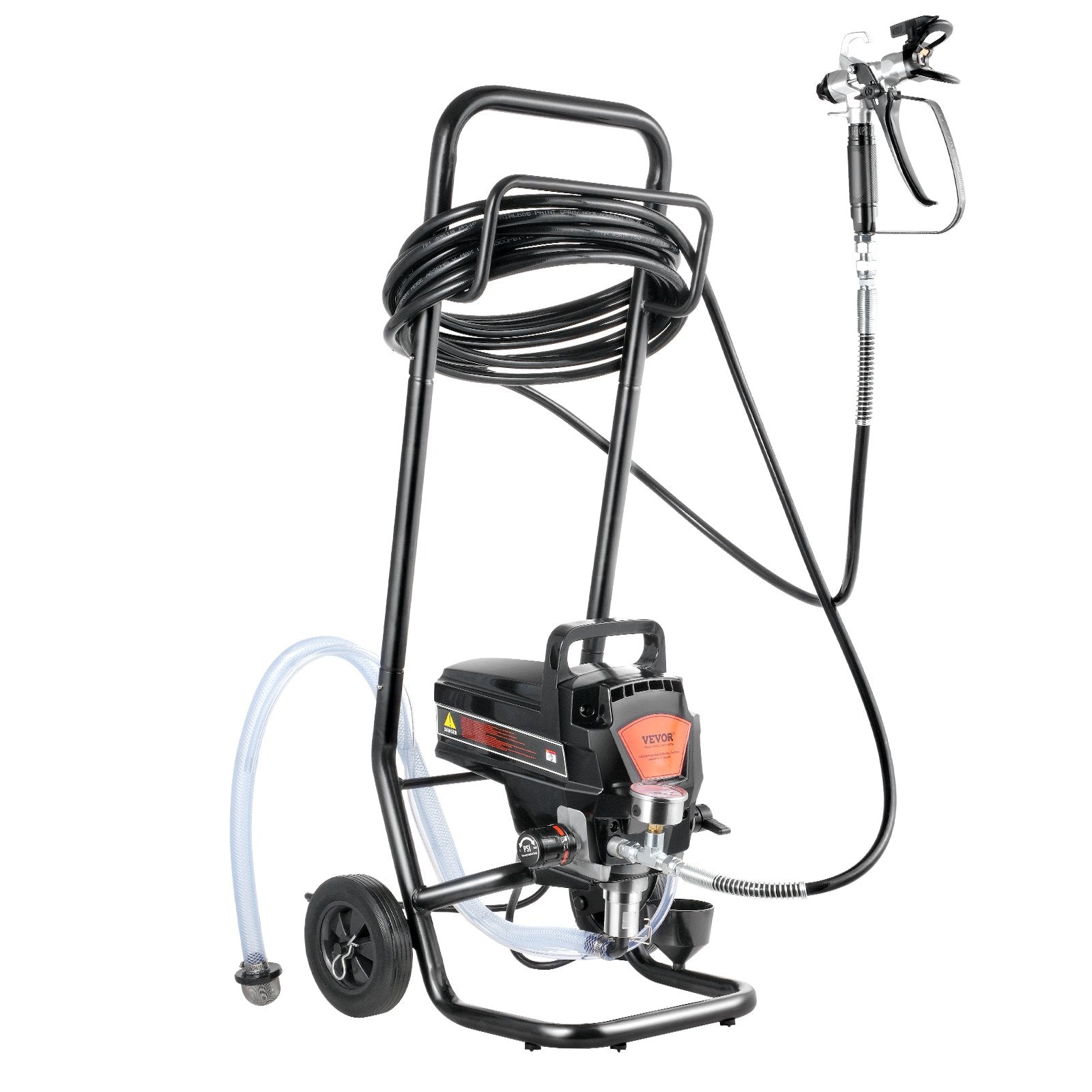 VEVOR Stand Airless Paint Sprayer, 950W 3000PSI High Efficiency Electric Airless Sprayer With Cart, Fine And Even Painting Effect, Paint Sprayers for Home Interior and Exterior Furniture and Fences