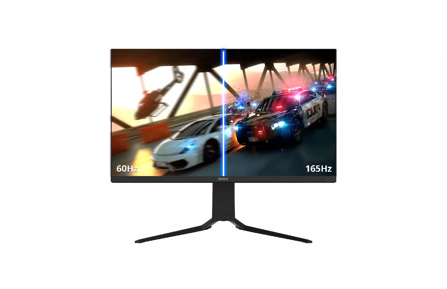 QMAX Gaming Computer Monitor 27 IPS panel Flat QHD 2560 x 1440 165Hz 1ms Adaptive Sync with Speakers Height Adjustable