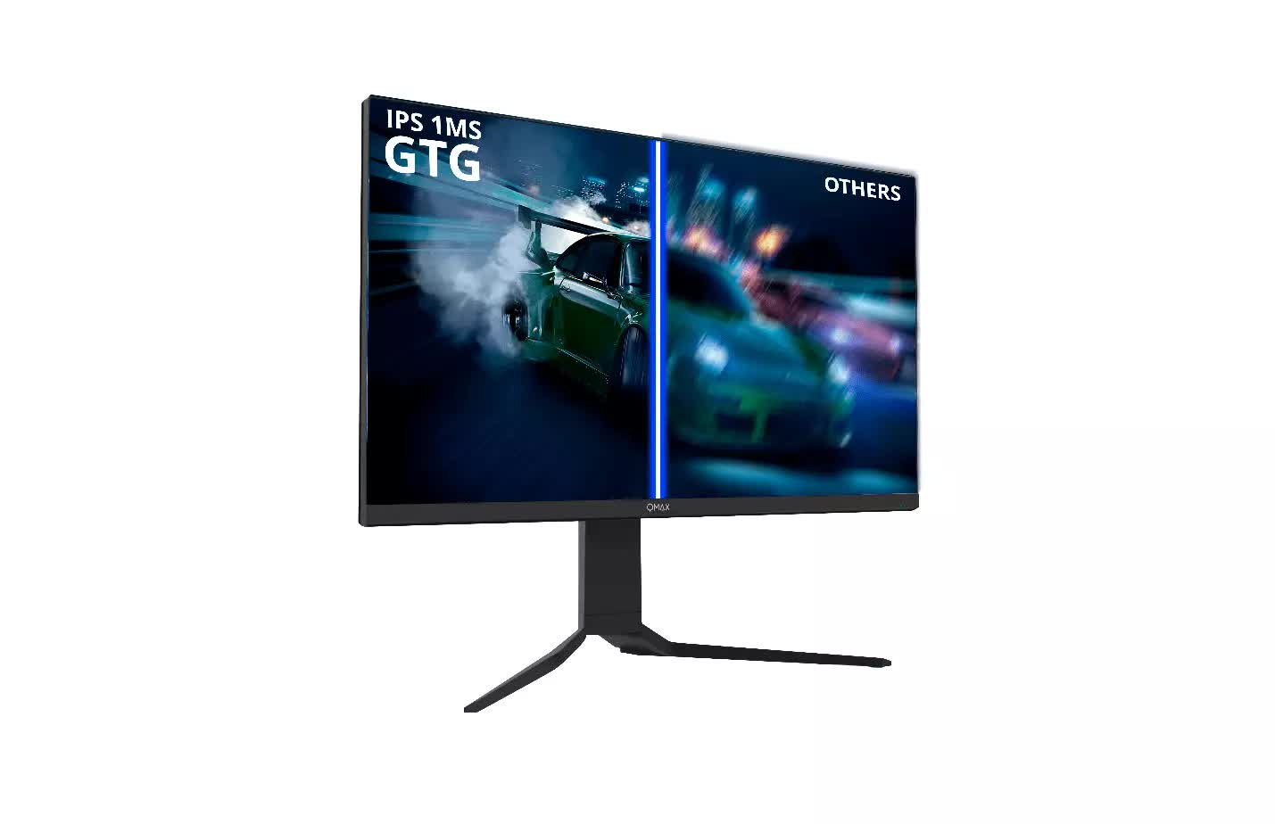 QMAX Gaming Computer Monitor 27 IPS panel Flat QHD 2560 x 1440 165Hz 1ms Adaptive Sync with Speakers Height Adjustable