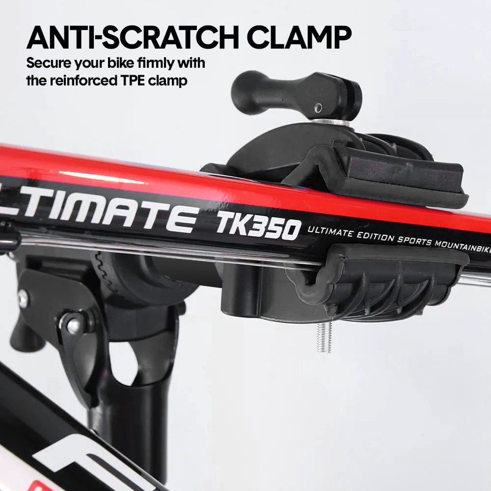 Bike Repair Rack 360 Rotating 40 to 63Inch Height Adjustable Home Bicycle Mechanic Stand Anti-Slip Foldable Maintenance Stand with Tool Tray Max Load 60lbs