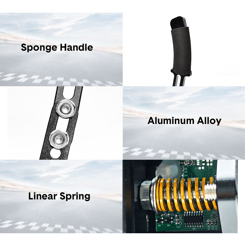 Racing Games Handbrake PC USB Universal Adjustable Aluminium Alloy Handbrake Dual Modes Plug and Play Applicable All Steering Wheel Stand SIM Racing Games