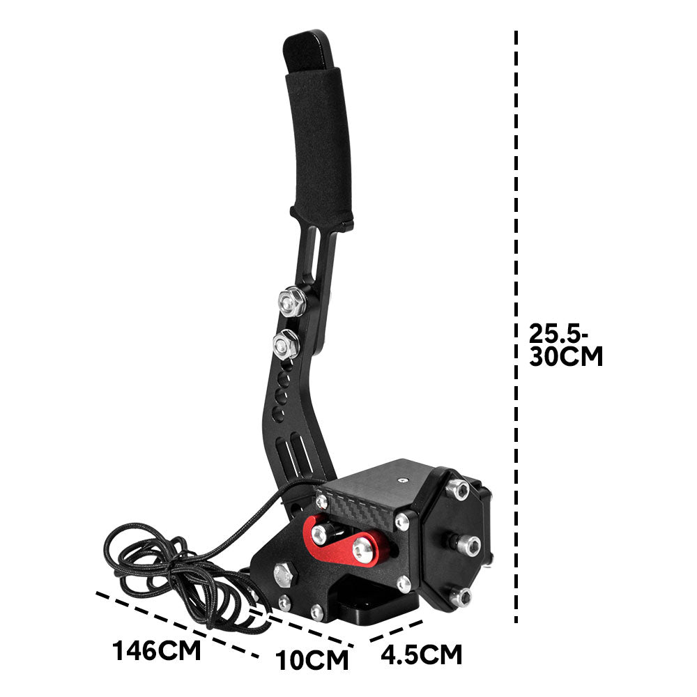 Racing Games Handbrake PC USB Universal Adjustable Aluminium Alloy Handbrake Dual Modes Plug and Play Applicable All Steering Wheel Stand SIM Racing Games