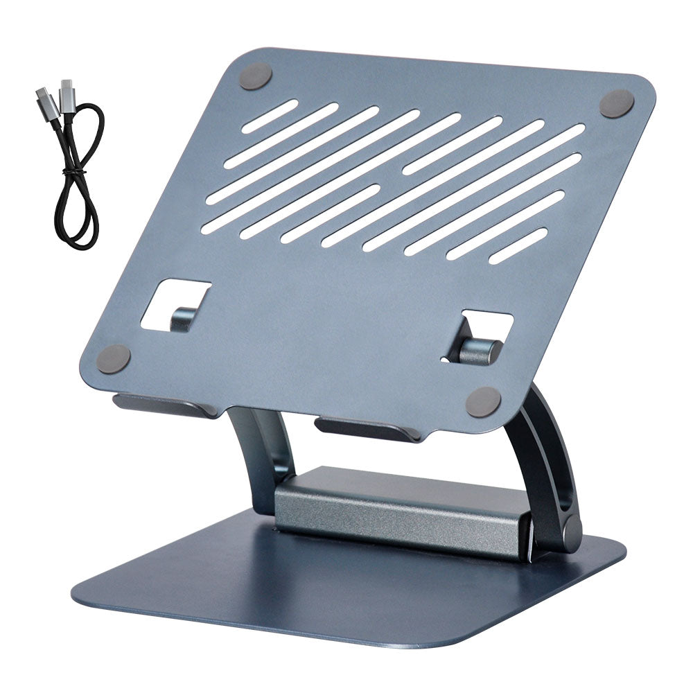 7-in-1 Laptop Stand Docking Station Ergonomic Laptop Riser 360 Rotatable - PD Charging HDMI USB-C and USB-A 3.0 Ports for MacBook M1/M2/M3 HP ASUS DELL