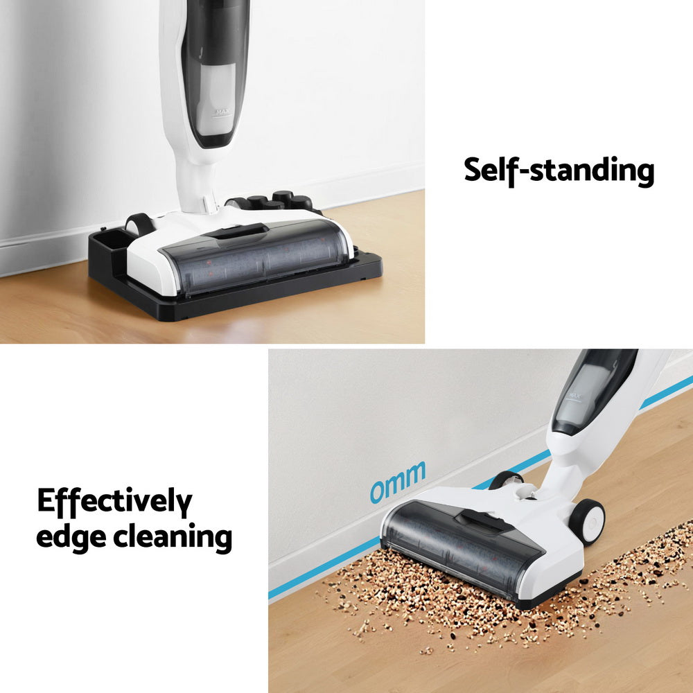 Devanti 200W Cordless Wet-Dry Stick Vacuum Cleaner White/Grey