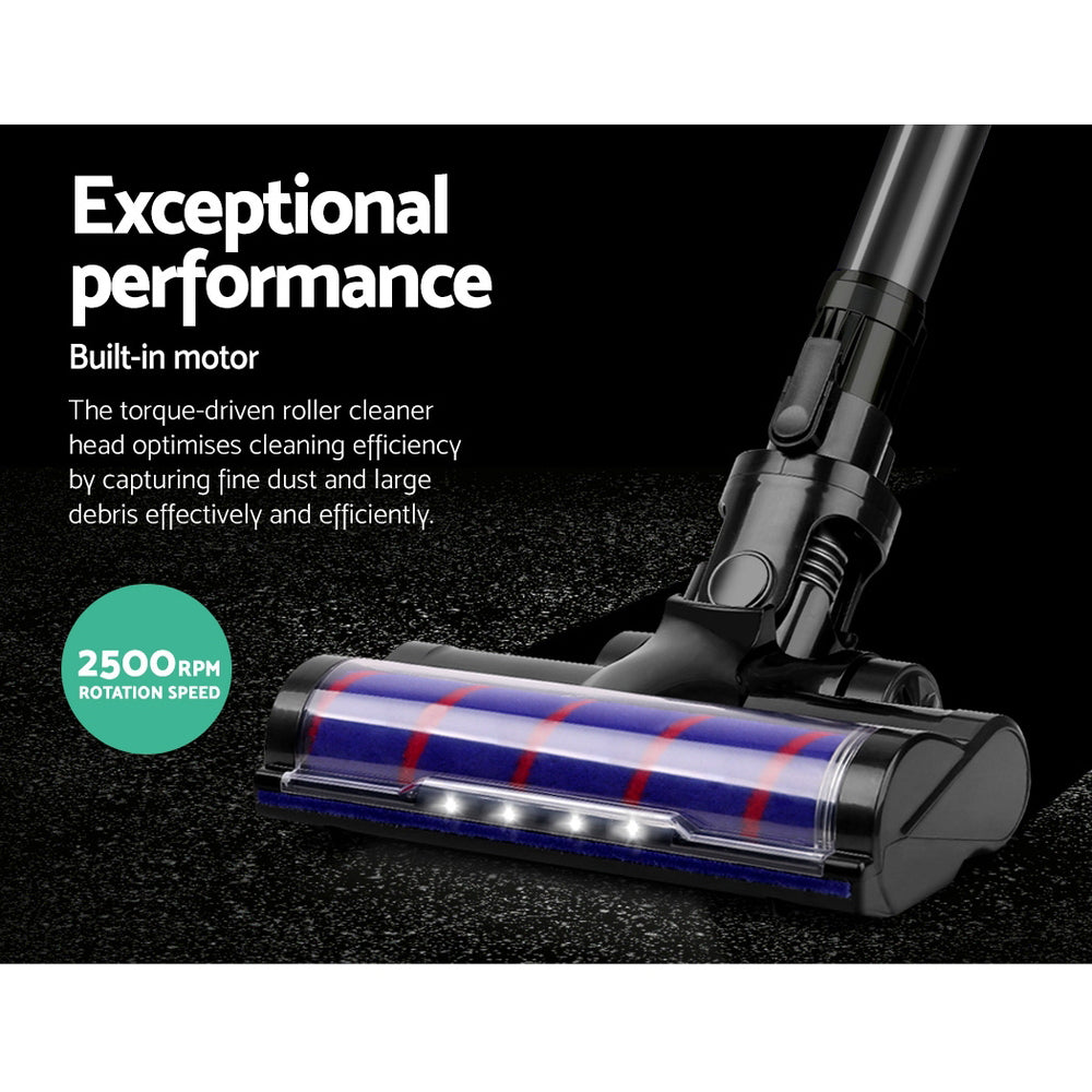 Devanti Motorised Roller Cleaner Head Black Vacuum Accessory