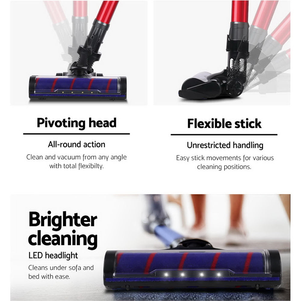 Devanti Motorised Roller Cleaner Head Black Vacuum Accessory