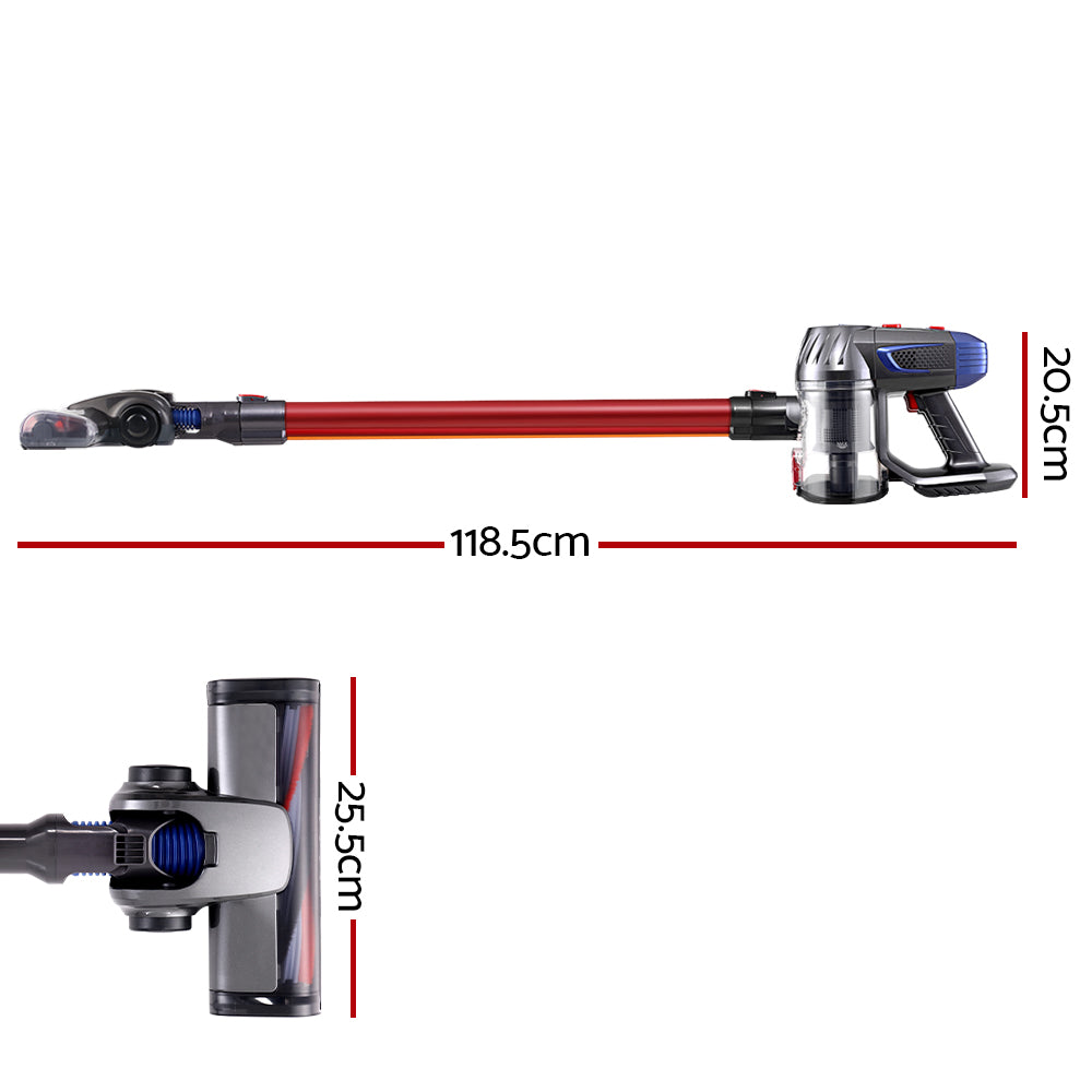Devanti 150W Stick Vacuum Cleaner HEPA Filter Red