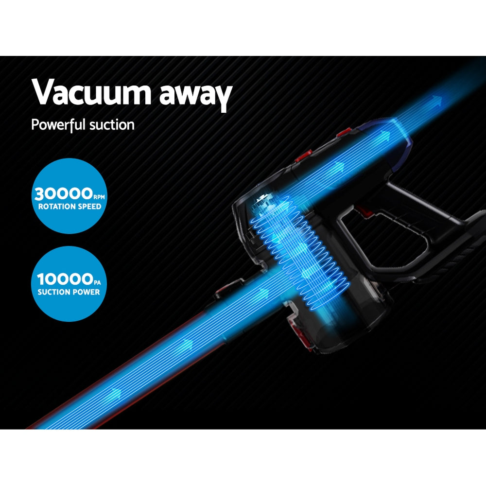 Devanti 150W Stick Vacuum Cleaner HEPA Filter Red