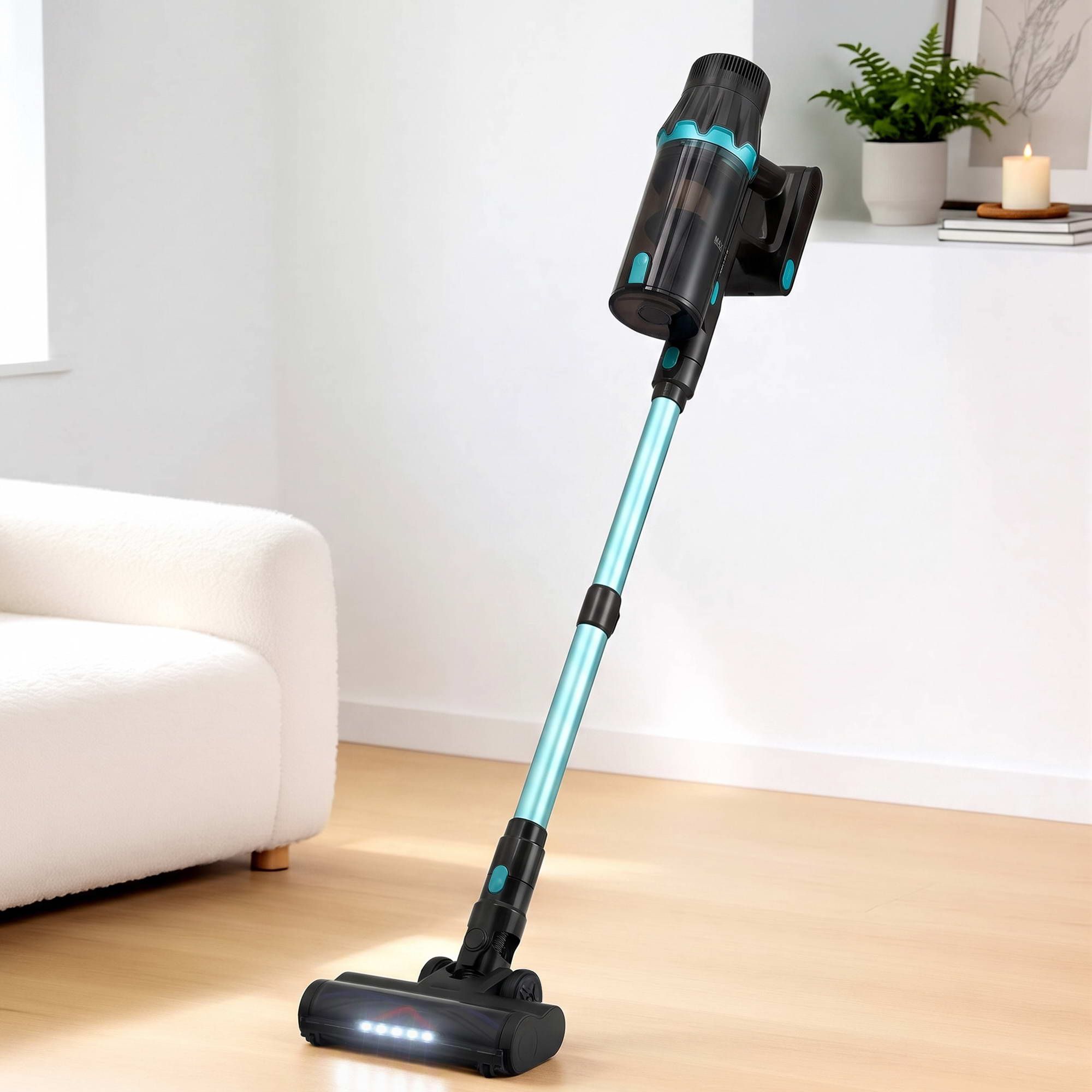 DEVANTI 30000Pa Cordless Stick Vacuum Cleaner 4-in-1 Handheld Vac, Green