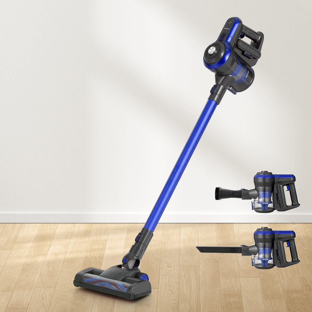Devanti 250W Cordless Stick Vacuum Cleaner Brushless Blue