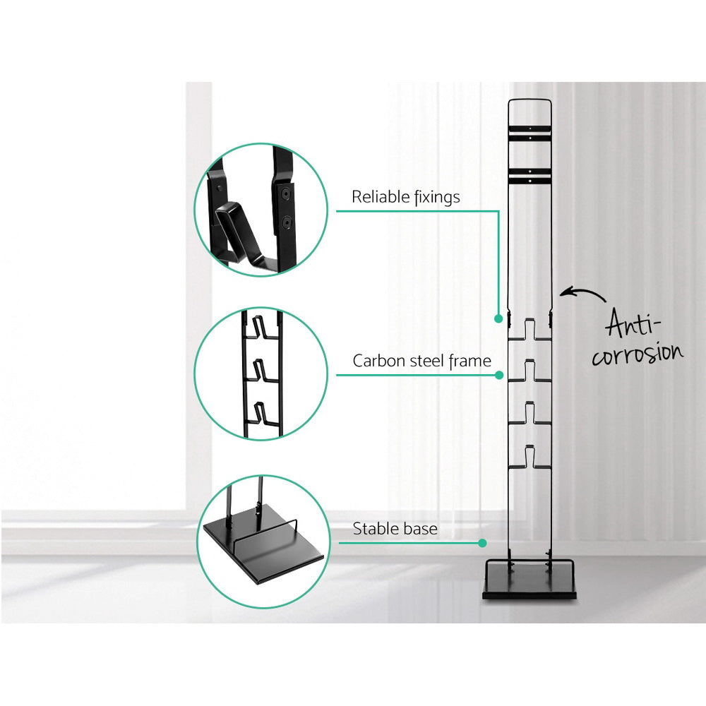 Dyson-Compatible Freestanding Vacuum Stand Black