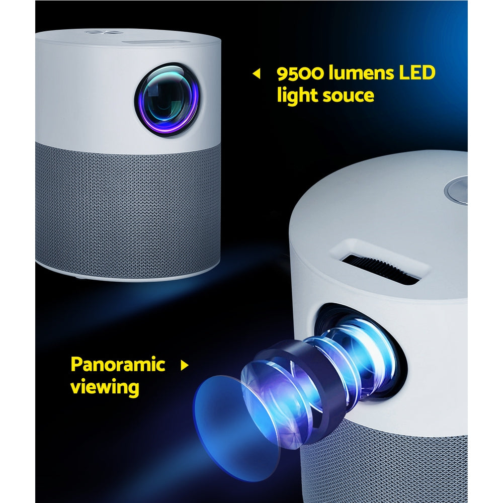 Devanti 1080P Portable Mini Projector WiFi Home Theatre HDMI