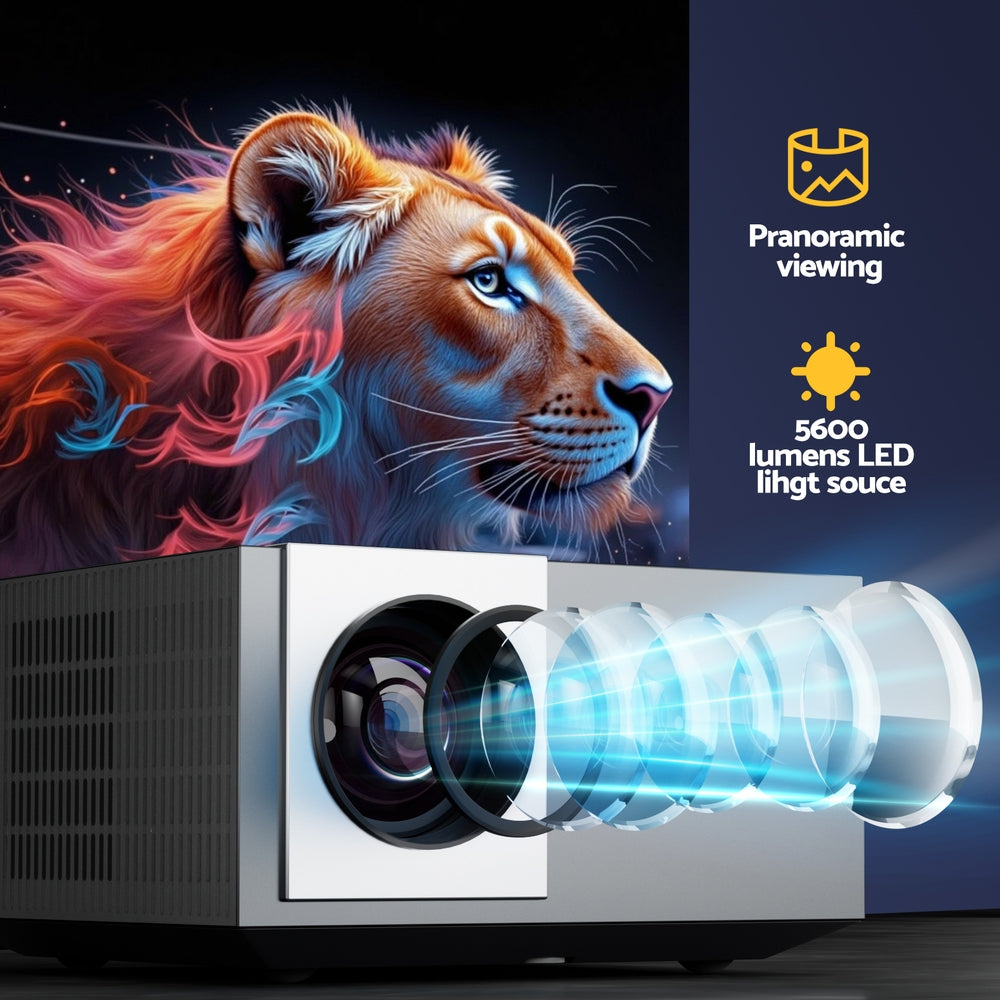 Devanti 4K 1080P Home Cinema Projector Google TV 5G WiFi