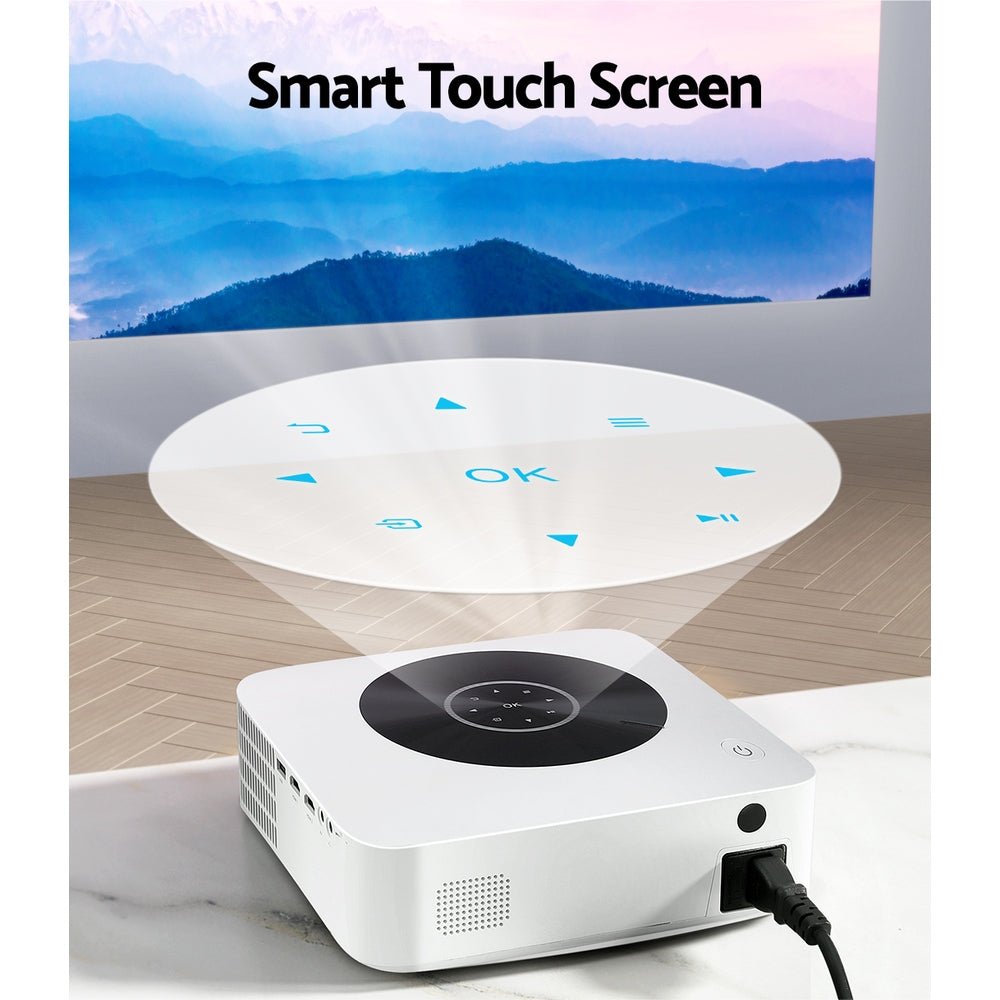 Devanti 1080P Home Theatre Projector Bluetooth WiFi HDMI Touch Screen