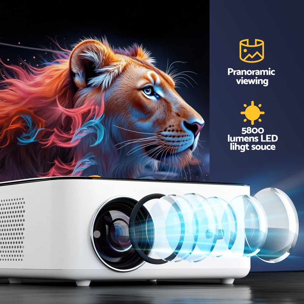 Devanti 4K 1080P Home Cinema Projector Android 5G WiFi