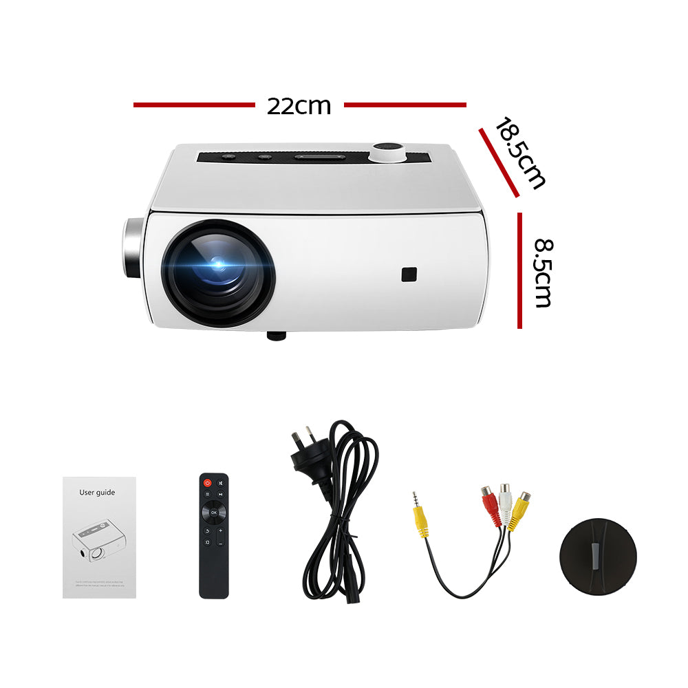 Devanti Portable HD 1080P Mini Video Projector Wi-Fi USB HDMI