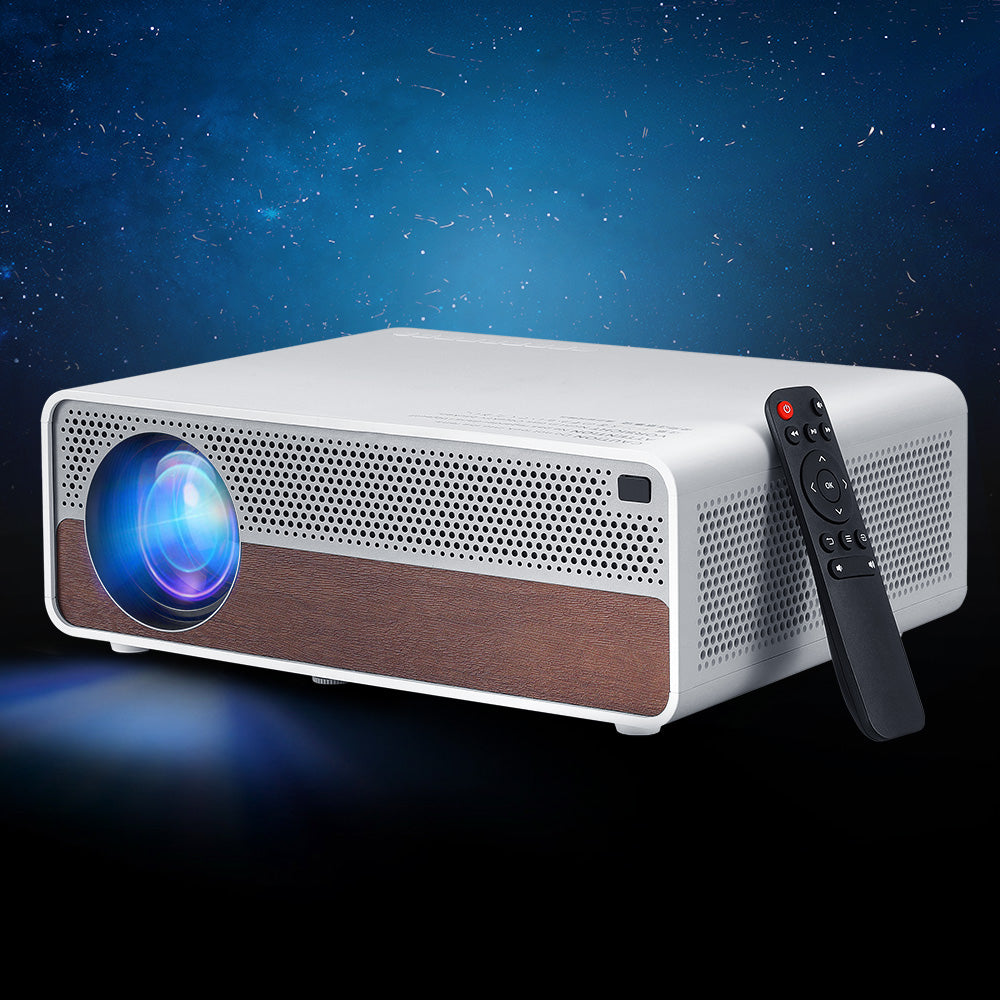 Devanti 4K Portable Video Projector Home Theatre WiFi HDMI 1080P