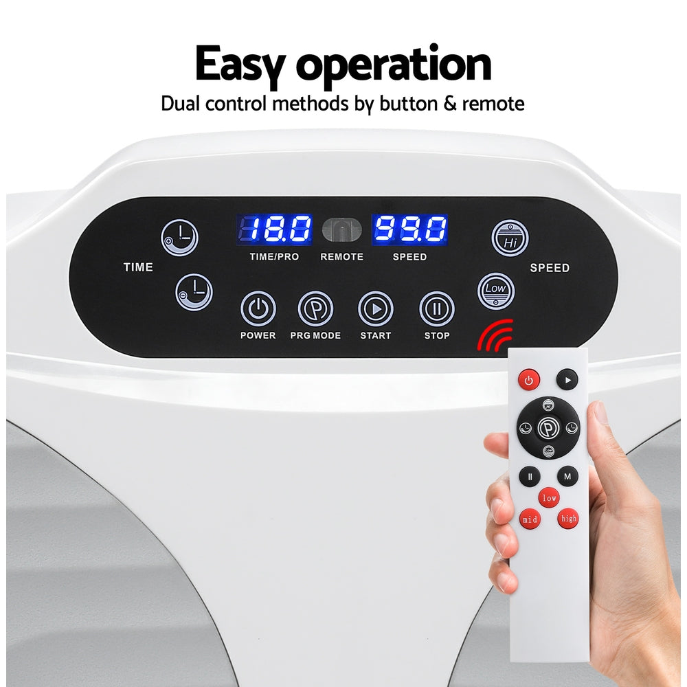 Everfit Vertical Rhythm Vibration Machine Home Workout Platform with Resistance Rope