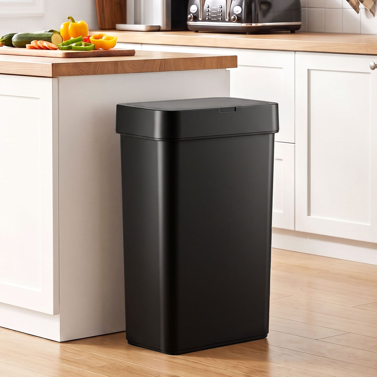 Artiss Sensor Rubbish Bin 50L Touchless Kitchen Black