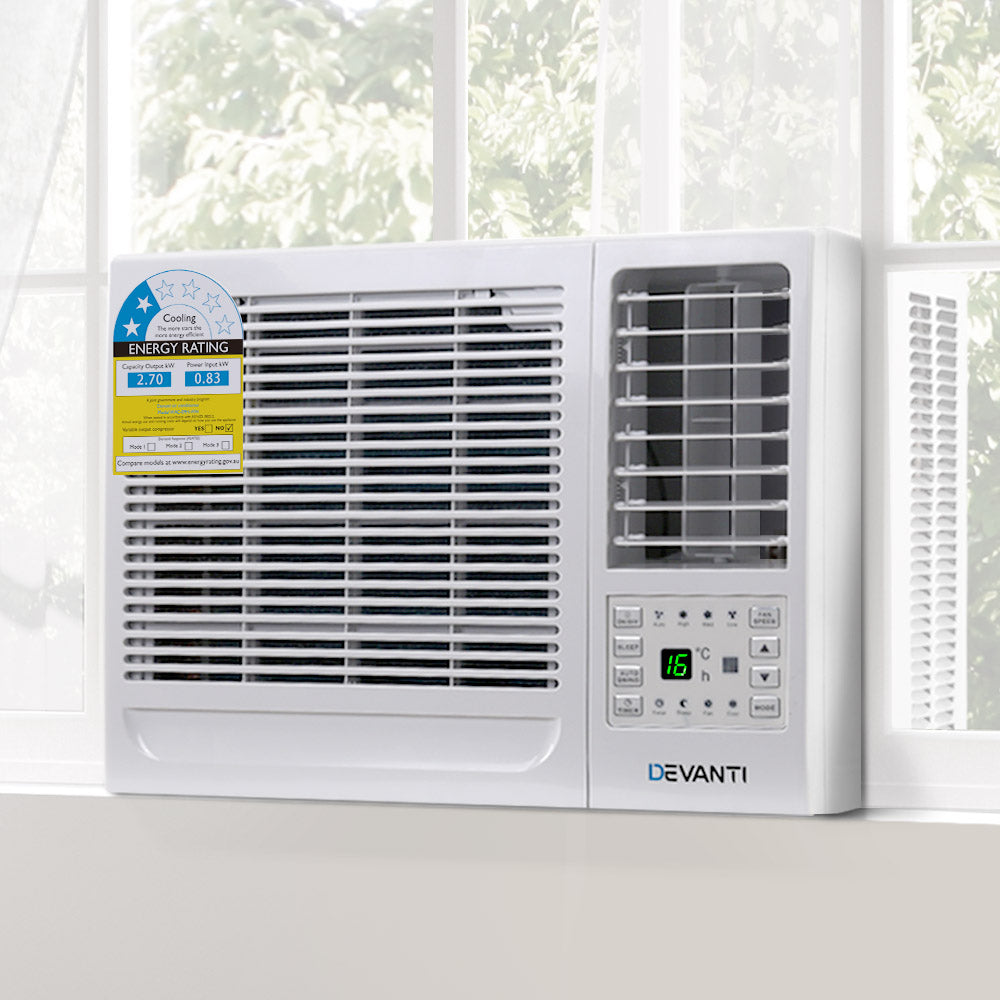 Devanti 2.7kW Window Air Conditioner White
