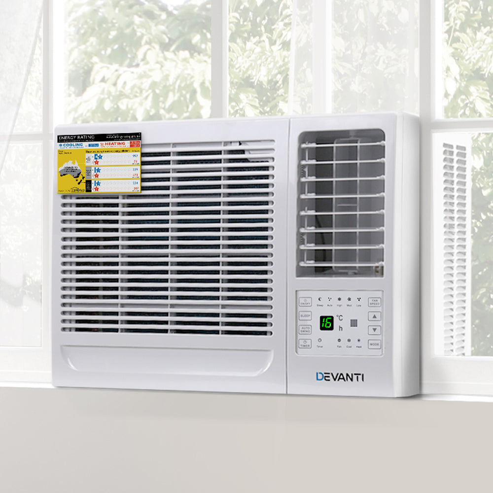 Devanti 2.7kW Window Air Conditioner White