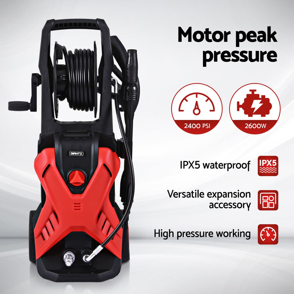 Giantz 2400PSI Electric Pressure Washer 10m Hose Gurney
