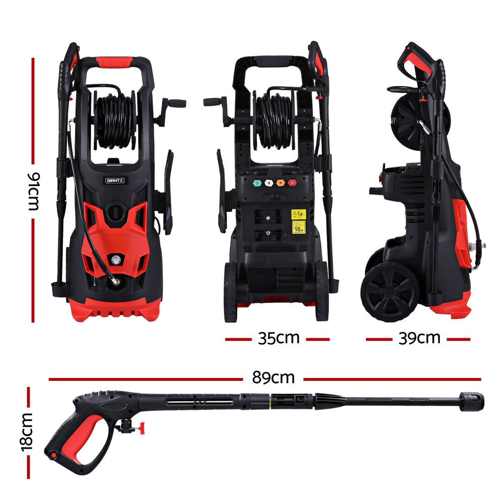 Giantz 2800PSI Electric Pressure Washer 30m Hose Gurney