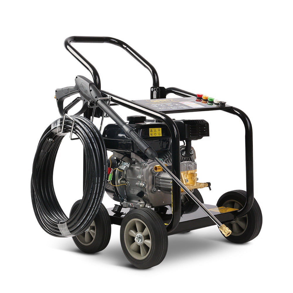 Giantz Petrol High Pressure Cleaner 20M Hose Black
