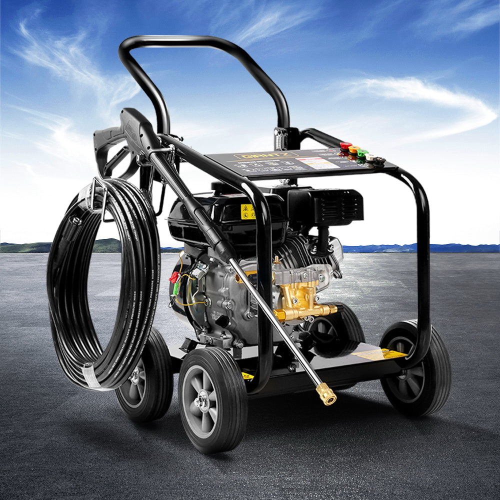 Giantz Petrol High Pressure Cleaner 20M Hose Black
