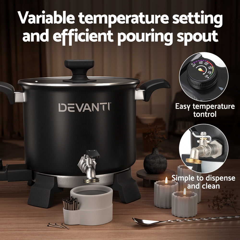 5L Wax Melter with Thermal Safety, 1200W, Devanti