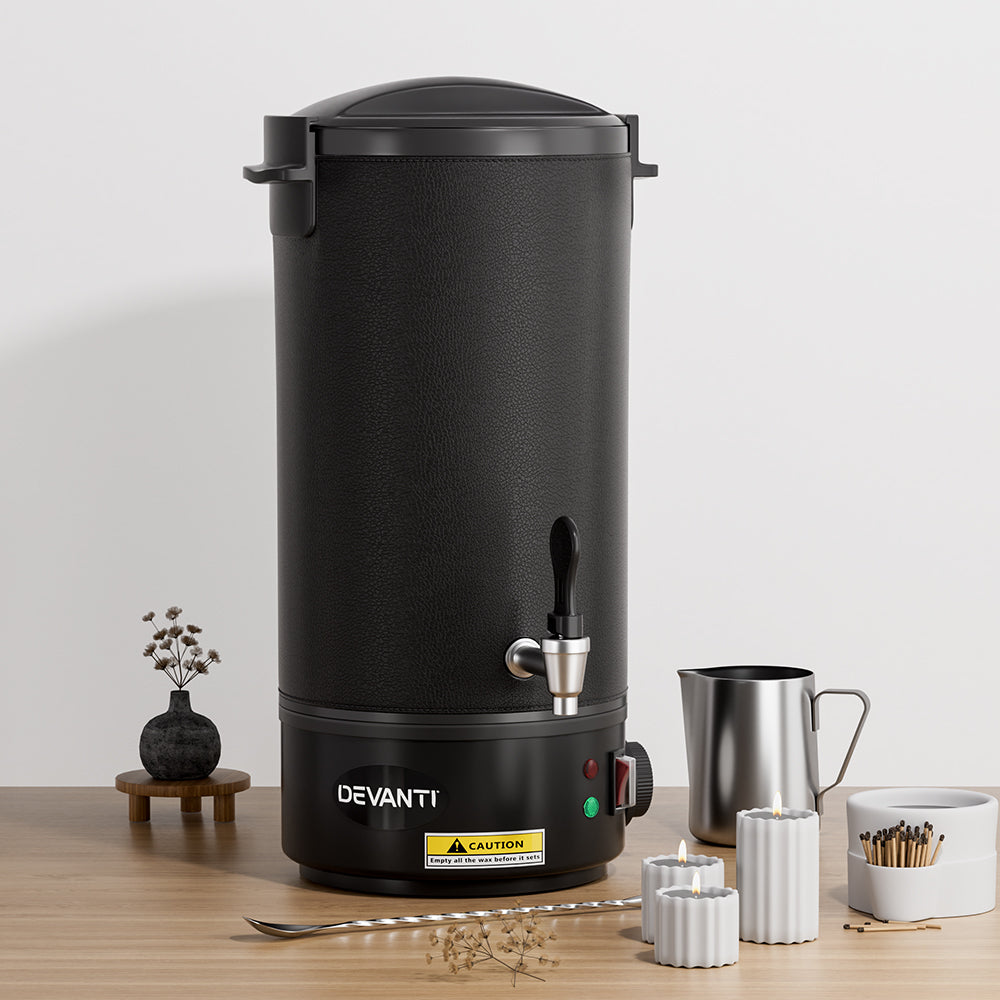 Devanti 10L Wax Melter Candle Making Pot 1520W Black