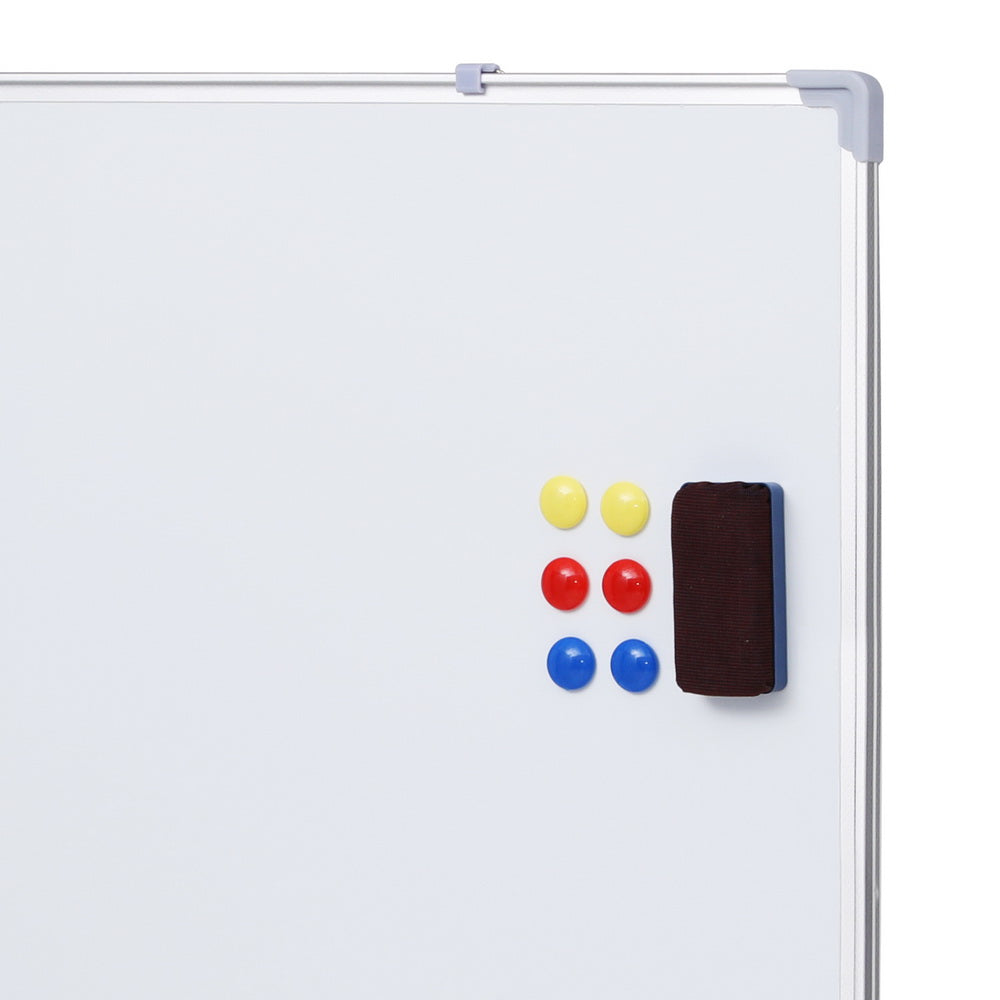 Magnetic Whiteboard 60x90cm Double-Sided Erase Board with Tray for Home Office School