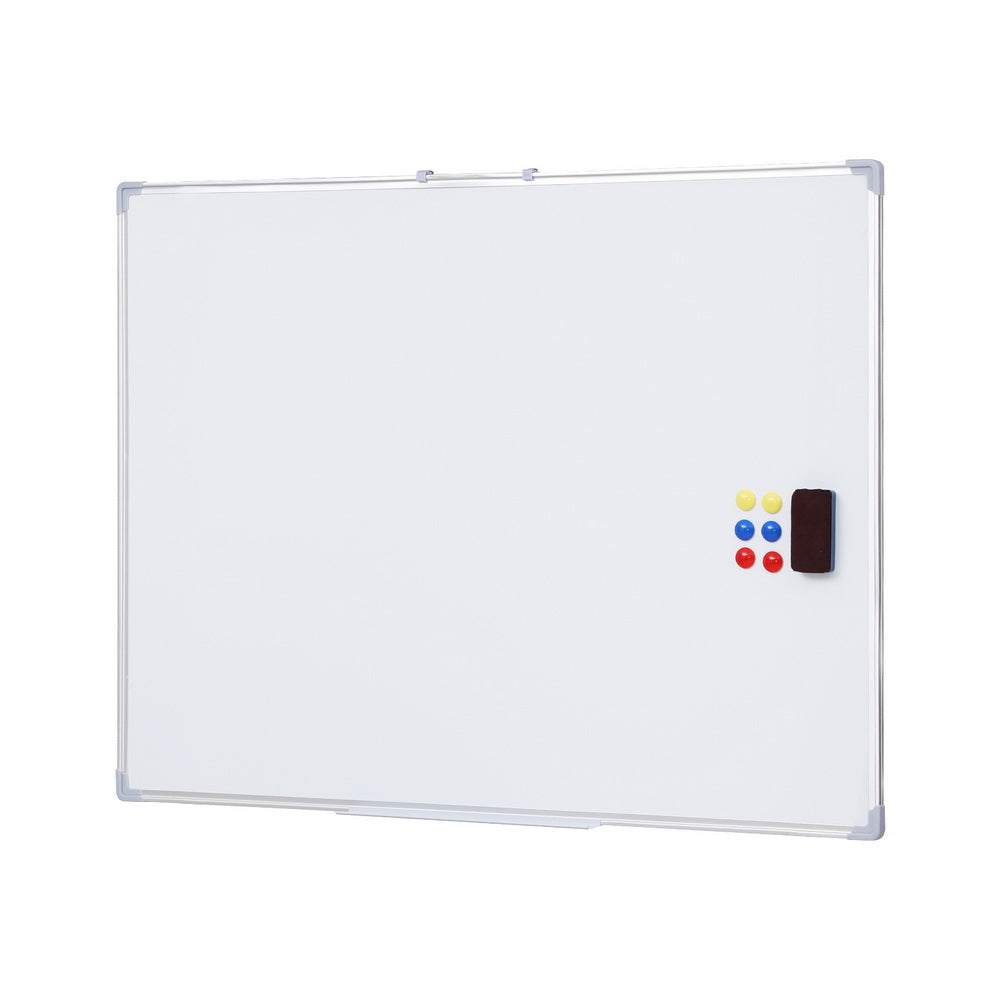 Magnetic Whiteboard 90x120cm Erase Board Marker Eraser Tray Home Office School
