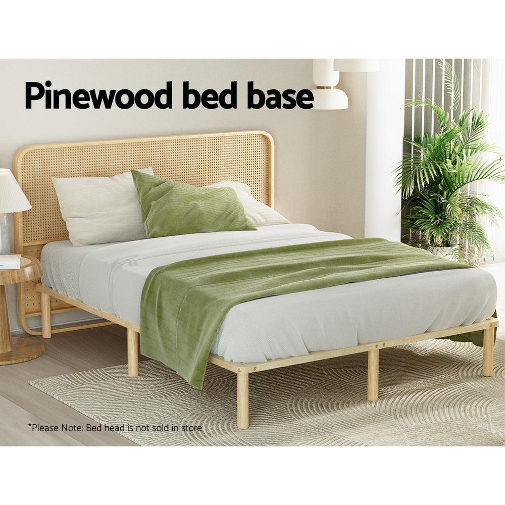 AMBA Queen Wooden Bed Frame Pine Timber Platform