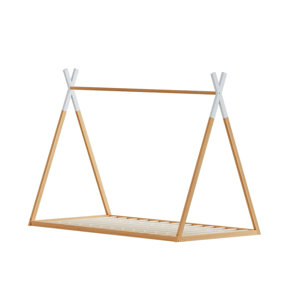 ENID Single Kids House Bed Frame Oak