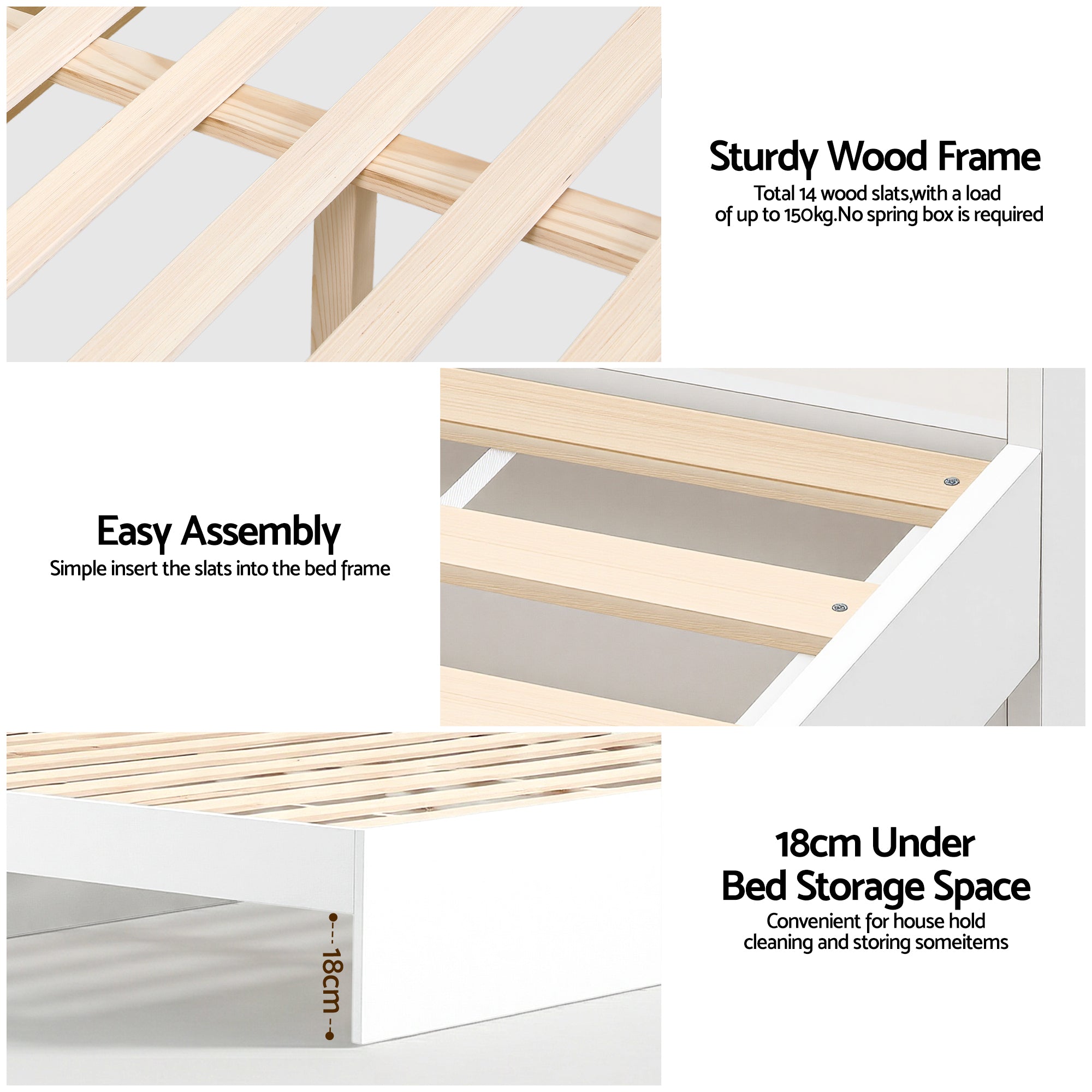 Artiss Bed Frame Single Size with Charging Ports and 2 Drawers AURA